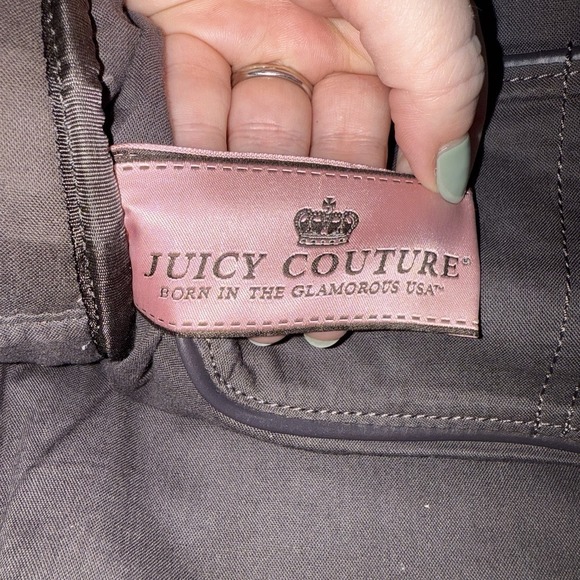 Y2K JUICY COUTURE Gray Velour BACKPACK Bookbag Crown School Work main image 15